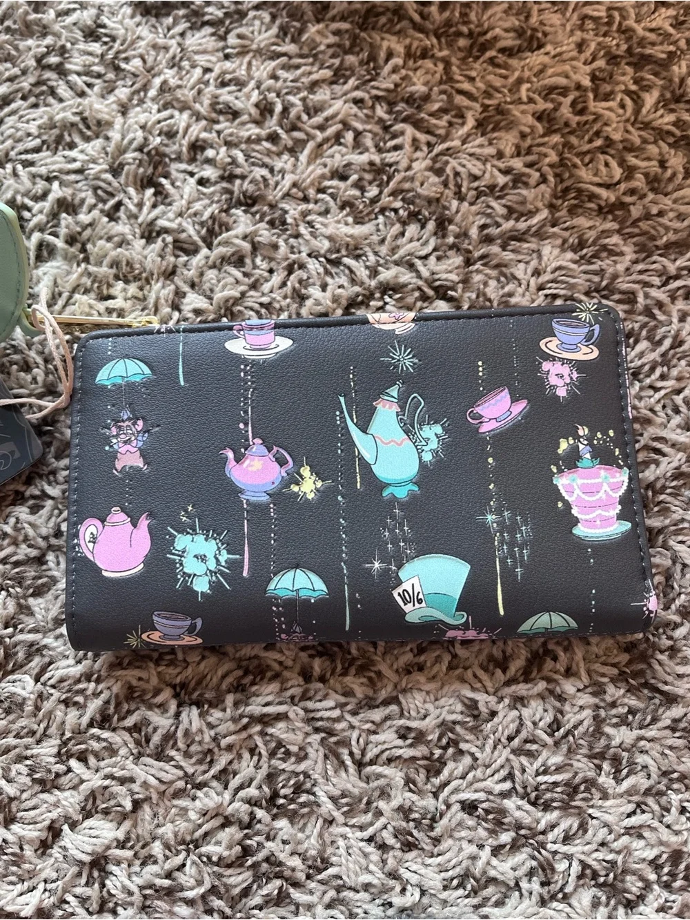 Loungefly Alice & Wonderland Very Unmerry Unbirthday to You Backpack + Wallet